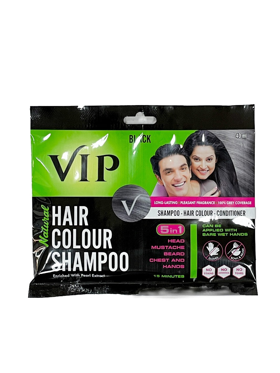 VIP Natural Hair Colour Shampoo (Black)
