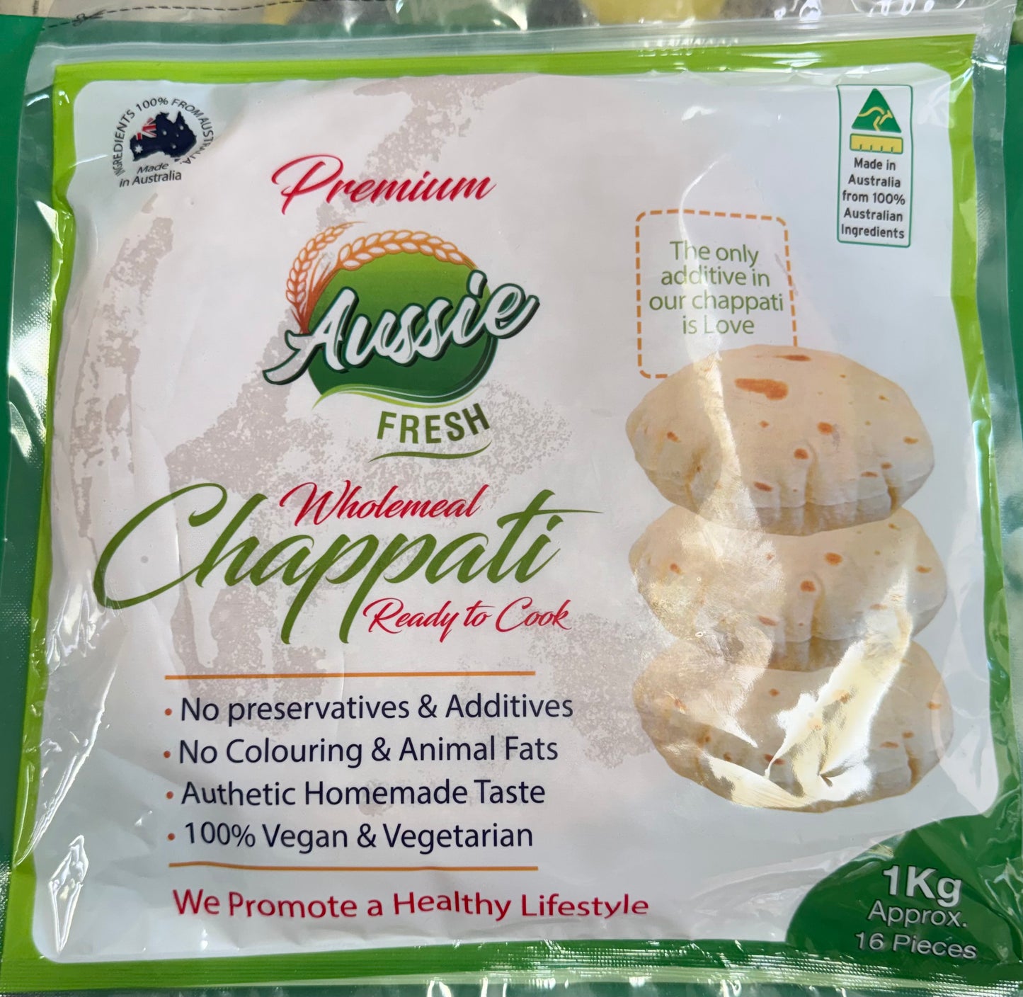 Aussie fresh chapati 20 pcs