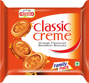 Priya Gold Classic Creme Orange Family Pack