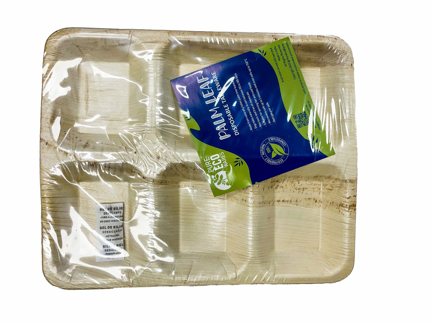 Leaf Plate 6 Compartment (25 pcs)