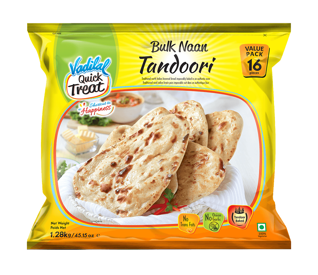 Vadilal Tandoori Naan Bulk 16 pcs