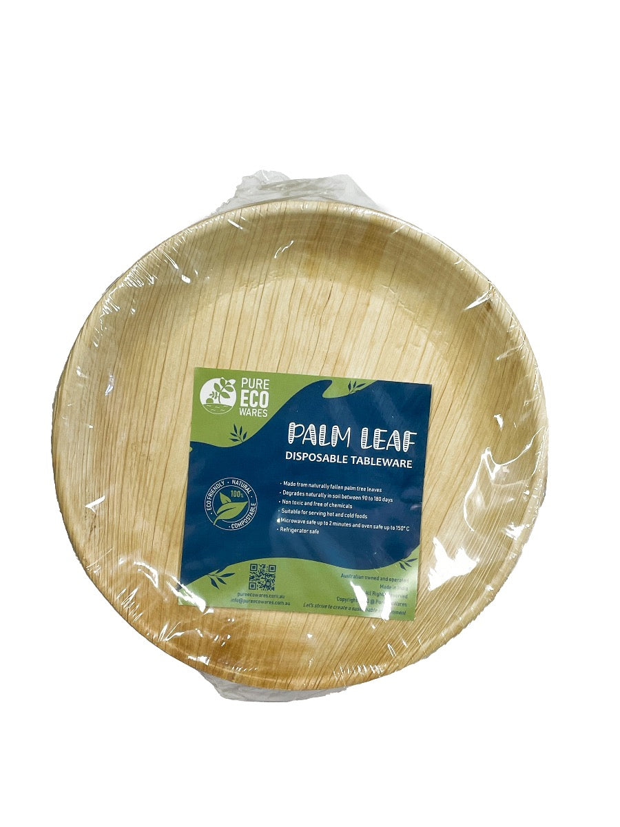 Leaf Plate 18cm Round Flat (25 pcs)