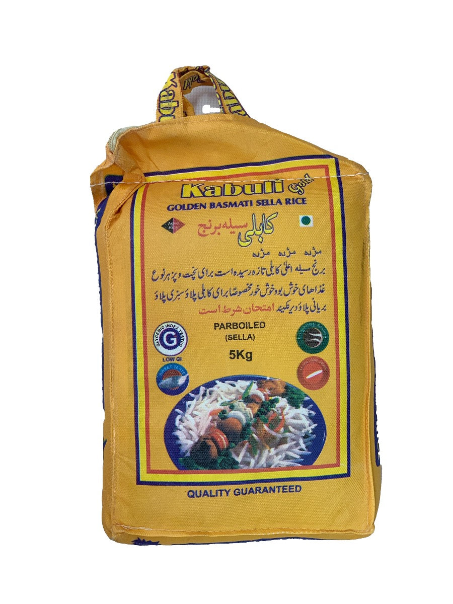 Kabuli Golden Basmati Sella Rice 5kg – IndAusBasket