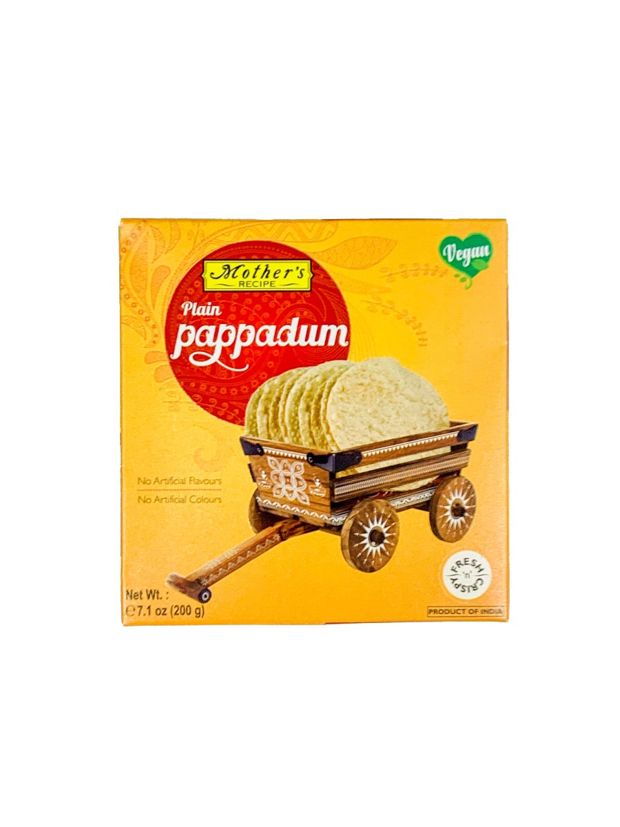 Mother's Recipe Plain Pappadum 200g