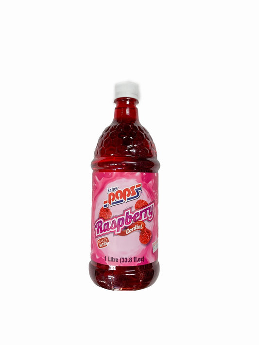 Enjoy Pops Raspberry Cordial 1L