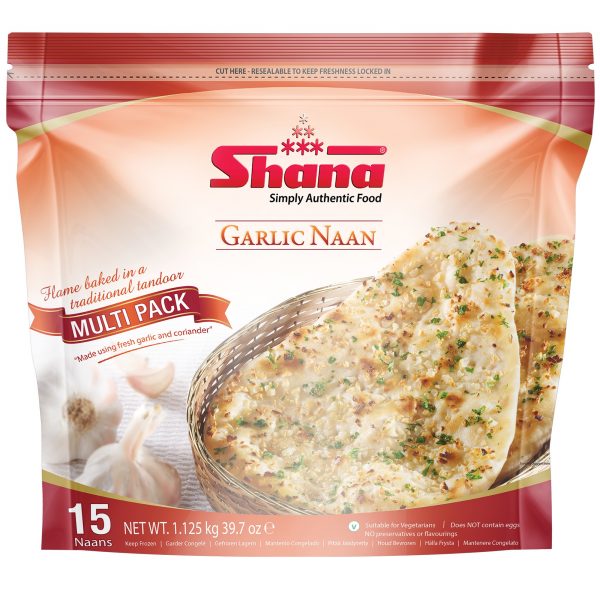 Shana Garlic Naan 15pcs