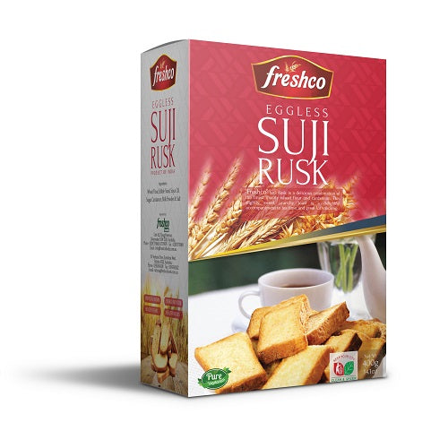 Frescho Eggless Fresh Suji Rusk Biscuits 560g